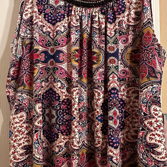 NEW Avenue Tank Top Plus Size 30/32 Sleeveless Embellished Beaded Camisole - Picture 3 of 9